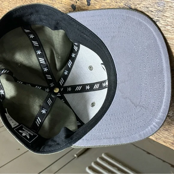Adidas Originals Trefoil Plus Hat Snapback Olive Cargo Ripstop - Picture 5 of 8